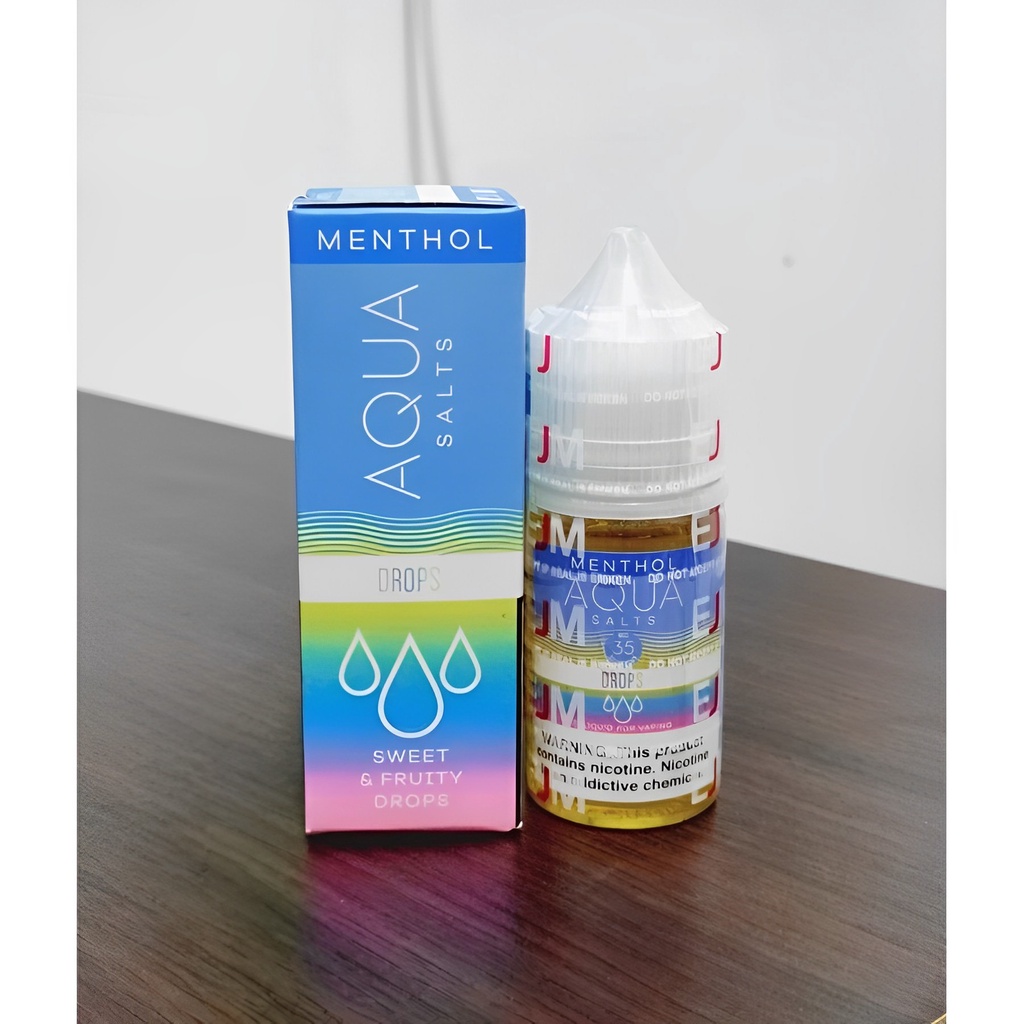 Aqua Drops Menthol Salt Nic US 30ML by EJM