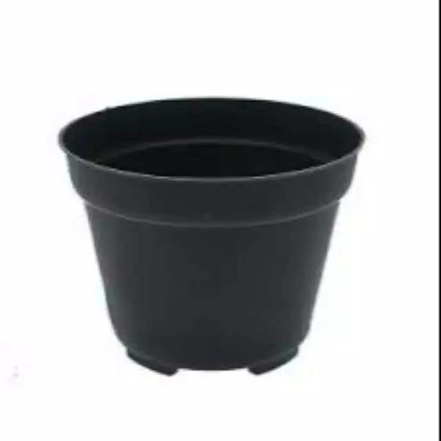 Pot Bunga tanaman Plastik Hitam 25cm | Pot Bibit Bunga Hitam