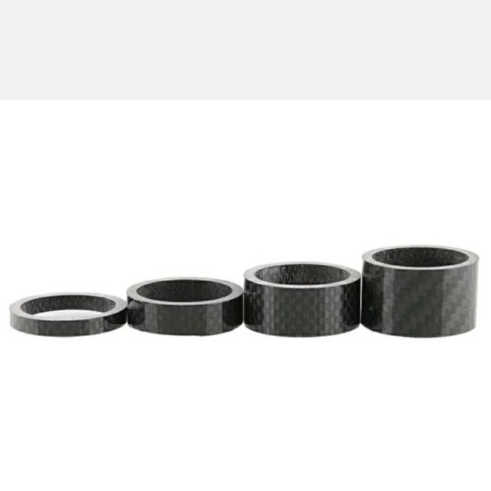 1 set 4 pcs Ring Spacer Carbon Spicer 20mm, 15mm, 10mm, 5 mm