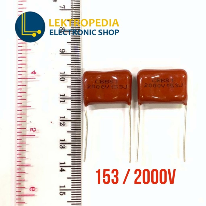 Milar Volt Tinggi 153 / 2kv Kapasitor 2000v 15nF 15 nF Mylar Keramik
