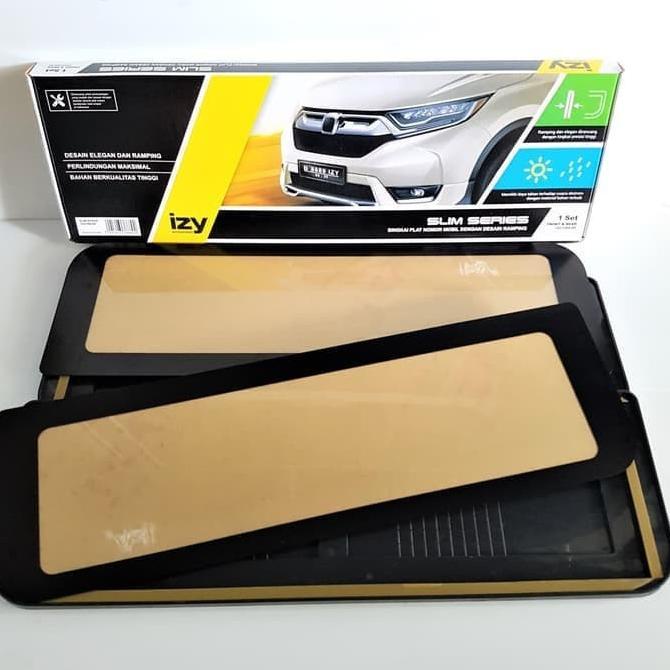 Izy Cover Plat Nomor Tempat Plat Nomor Mobil Akrilik 1Set Tanpa Led