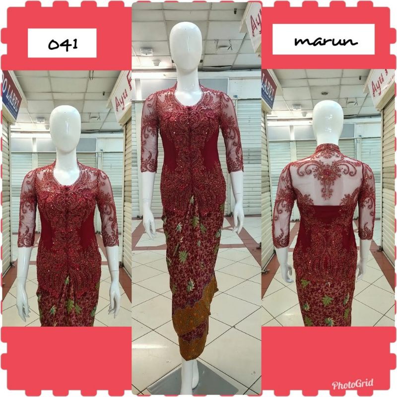 Atasan kebaya payet lengan 7/8 //fashion muslim/kebaya payet terbaru