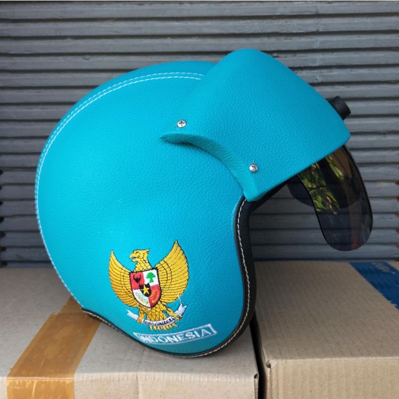 HELM BOGO RETRO PILOT GARUDA INDONESIA