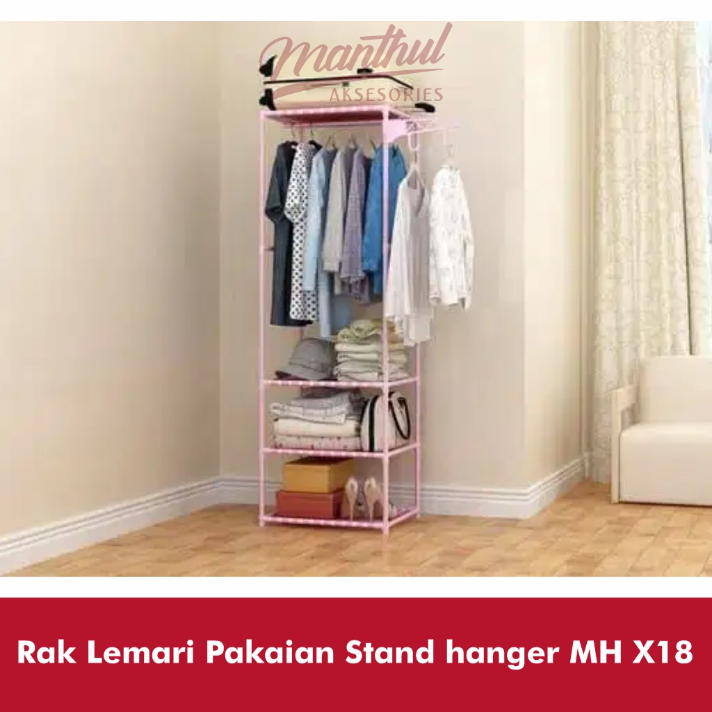 Rak Lemari Pakaian Stand hanger MH X18