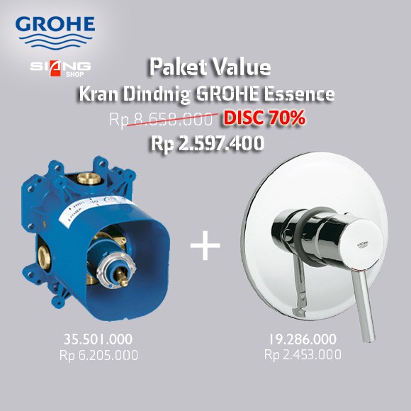 Paket Value Kran Dinding GROHE Essence (DISC 70%)