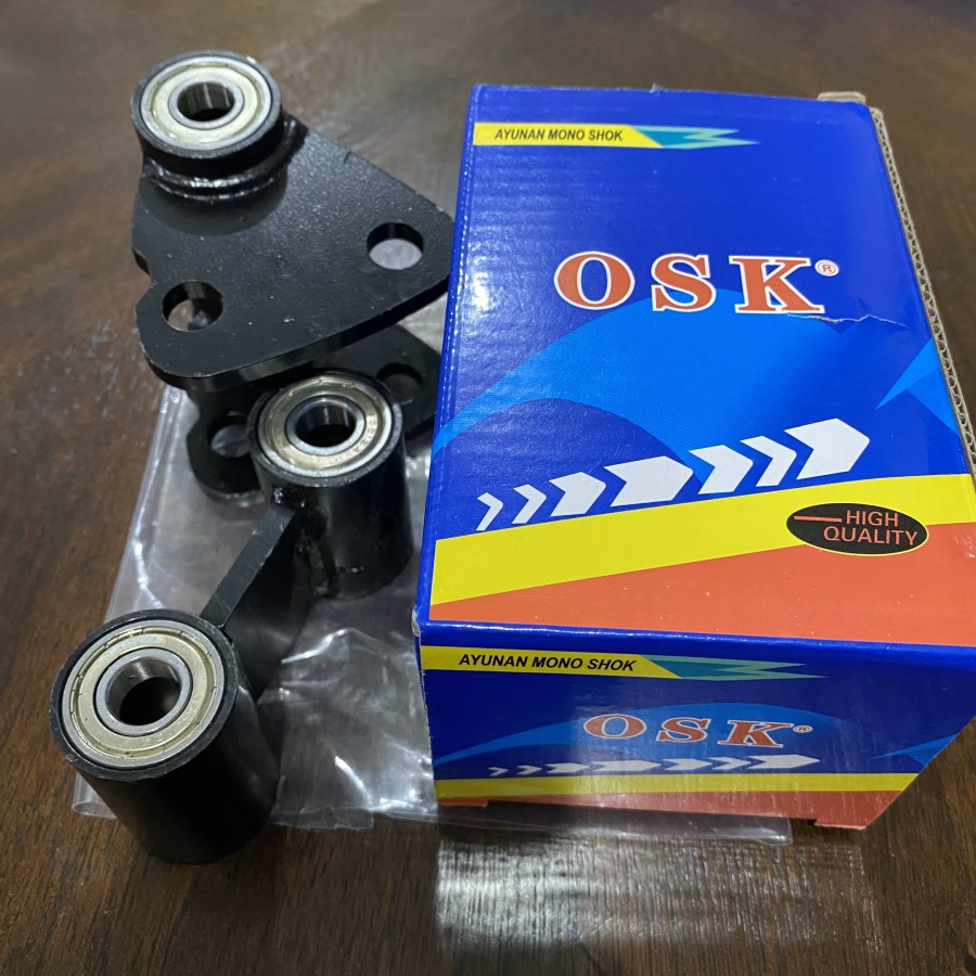 OSK SCORPIO UNITRACK PROLINK BELAKANG BEARING PENINGGI SHOCK ARM PRO LINK UNI TRACK RELAY 2 LUBANG M