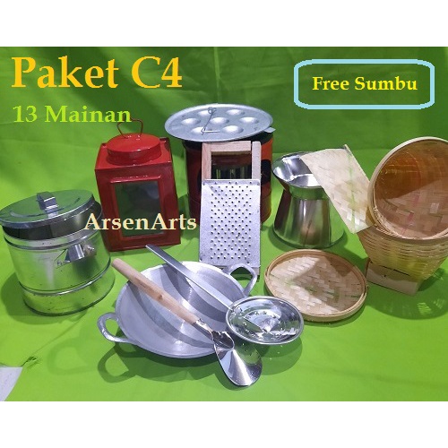 Mainan Anak Perempuan Paket C4 Masak Masakan Kompor Mini Lengkap - Kitchen Set - 13 Mainan