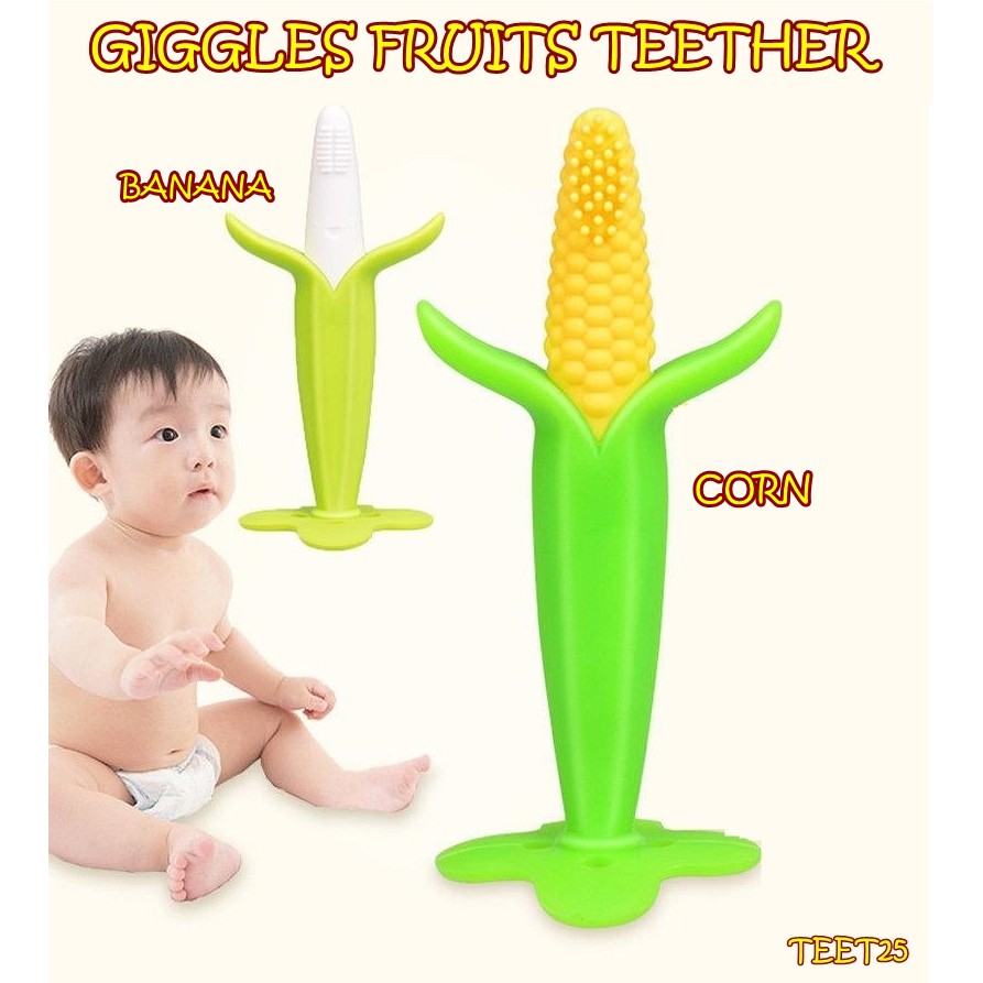 TEET25 GIGGLES FRUITS TEETHER GIGITAN BAYI