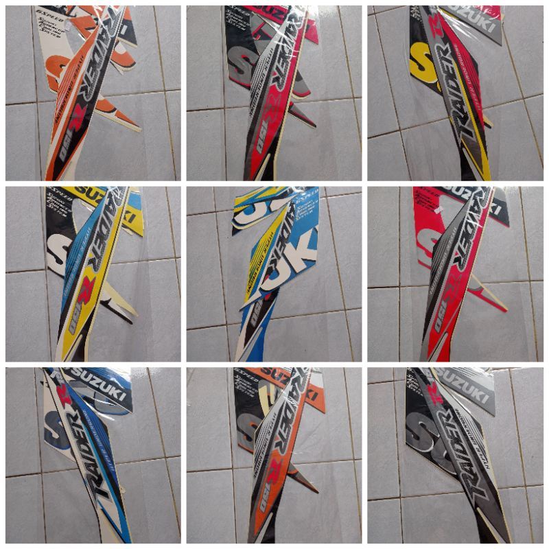 striping list satria Fu facelift motif raider 2014 2015 kualitas sama seperti original