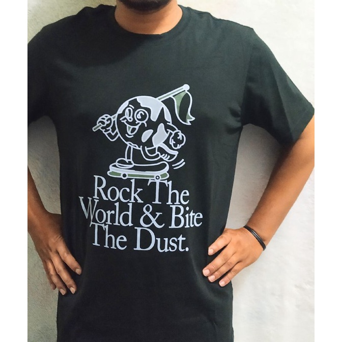 Zara man kaos original pria wanita warna army denim kasual keren murah