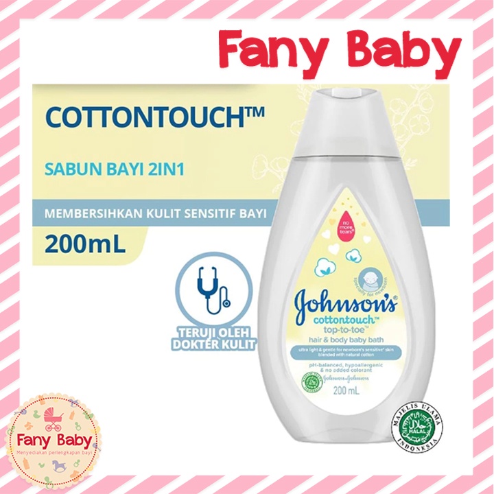 JOHNSON'S COTTONTOUCH TOP-TO-TOE HAIR &amp; BODY BABY BATH 200ML