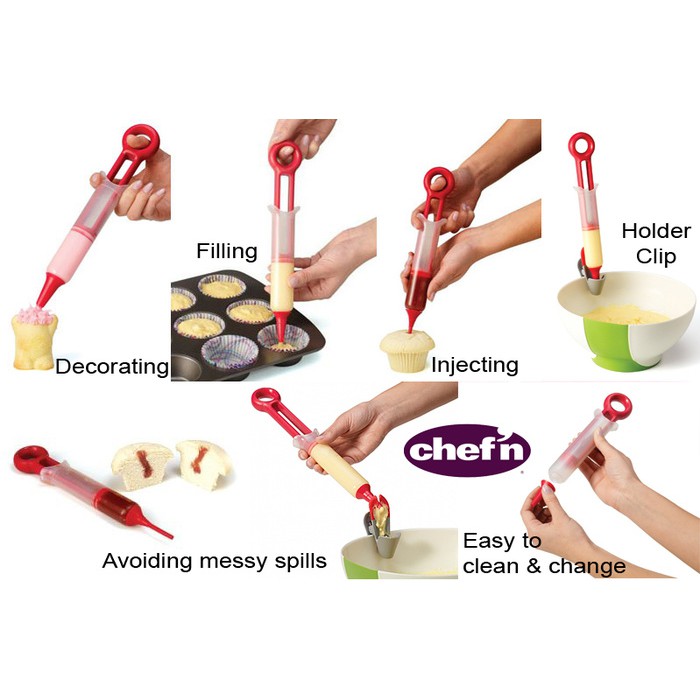 Chef'n Pastry Pen Cupcake Baking and Decorating Tool