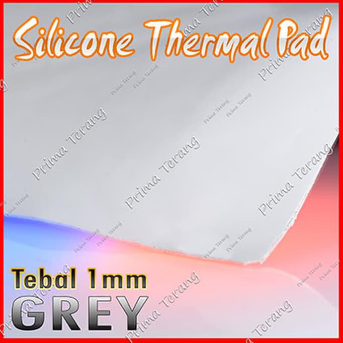 Heatsink Silicone Thermal Pad Grey Cooling Heat Sink Tebal 1mm