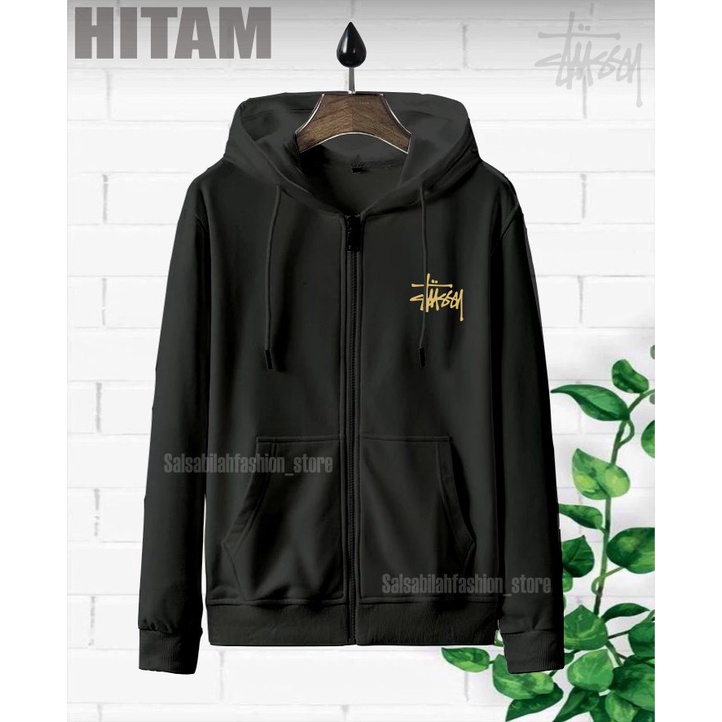 Promo COD!! HOODIE ZIPER SWEATER STUSSY CEWE / COWO M-XXL