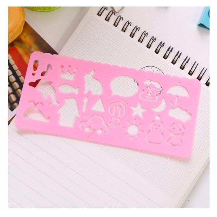 

COLOR RULER DRAWING TEMPLATE / PENGGARIS WARNA DGN CETAKAN GAMBAR !!!