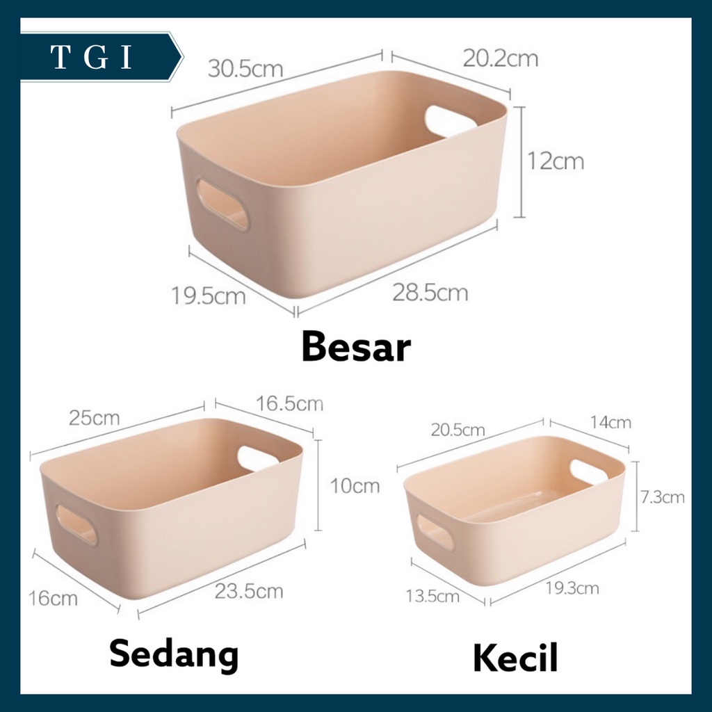 TGI - SHELF BASKETS / HOUSEHOLD PLASTIC STORAGE BOX / KOTAK PENYIMPANAN MULTIFUNGSI