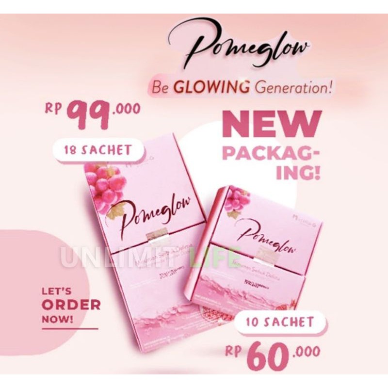 Pomeglow Minuman Collagen Original Pemutih Badan