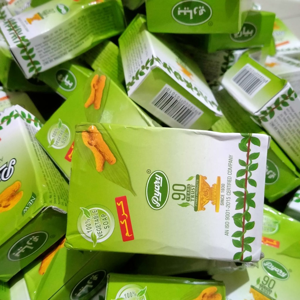 KEMASAN PENYOK SABUN MANDI SABUN ARAB PYARY TURMERIC ORIGINAL - 100% Asli Garansi Uang kembali Impor