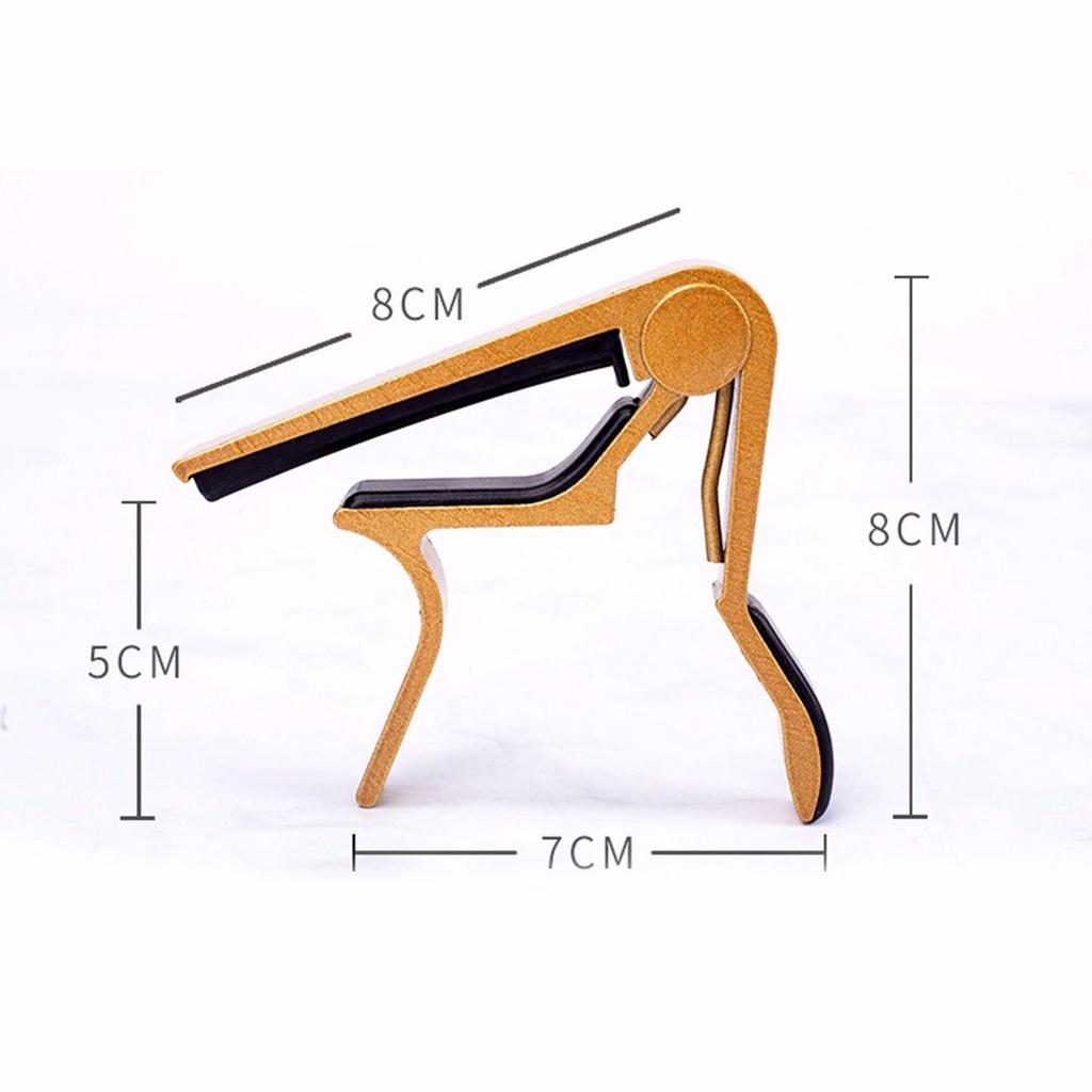 Agustina Gitar Capo Metal Classic Metronome Acoustic Classic Guitar Capo Aksesoris Gitar Ukulele Quick Change Clamp