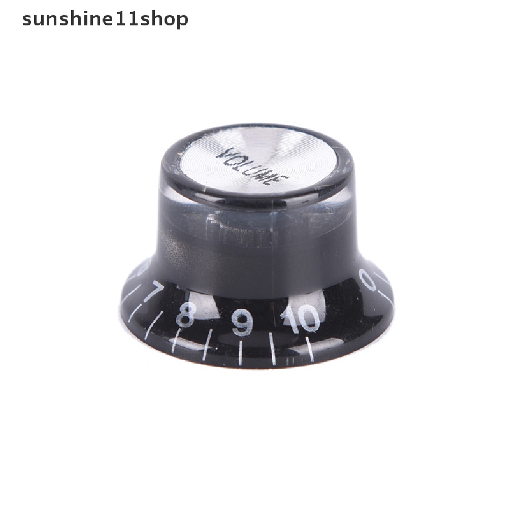 Sho 1 Set / 2 Tone 2 VOLUME Control Knobs Warna Silver Untuk Gitar