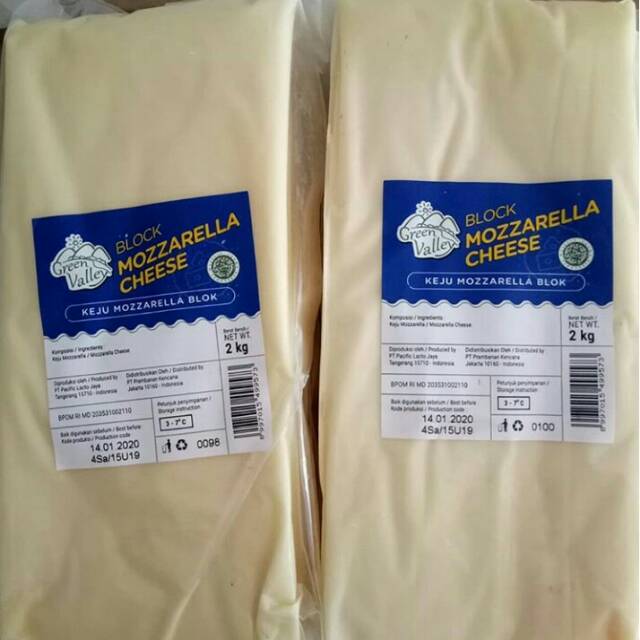 

Mozzarella cheese green valley 2kg