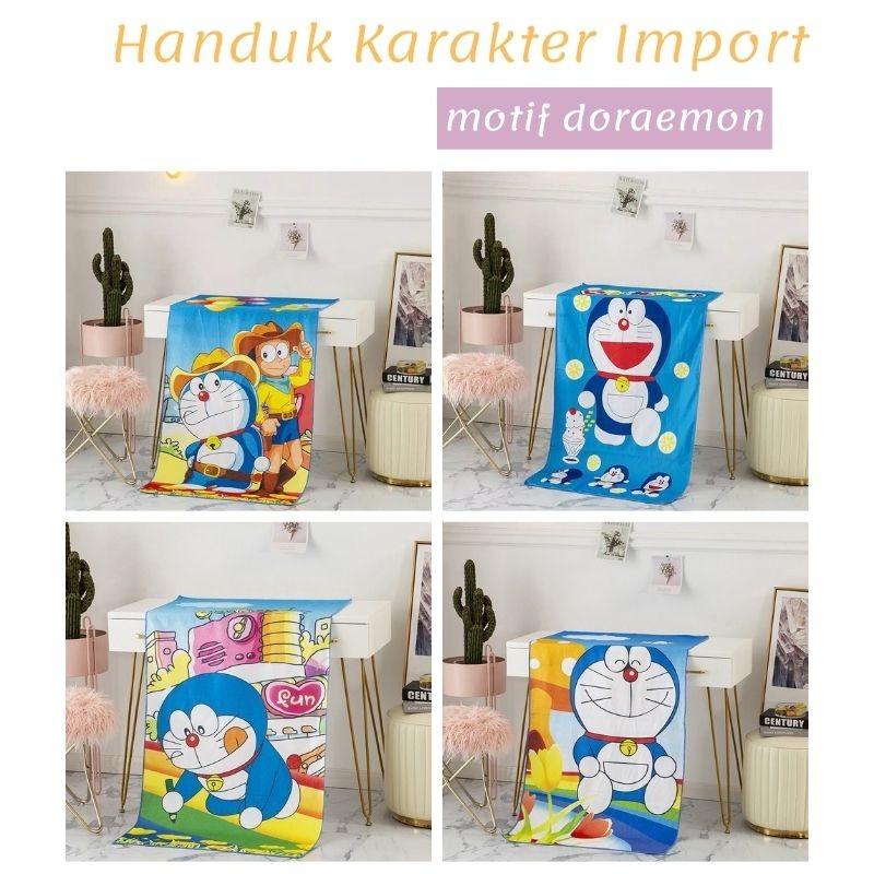 RC Handuk Karakter/Handuk Anak Import Ukuran Jumbo 70x135 Motif Kartun Lucu