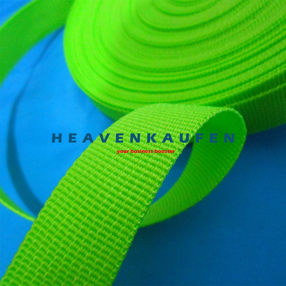 Webbing Tas Lebar 2,5 cm Warna Hijau Muda / Hijau Pupus Harga Per Meter