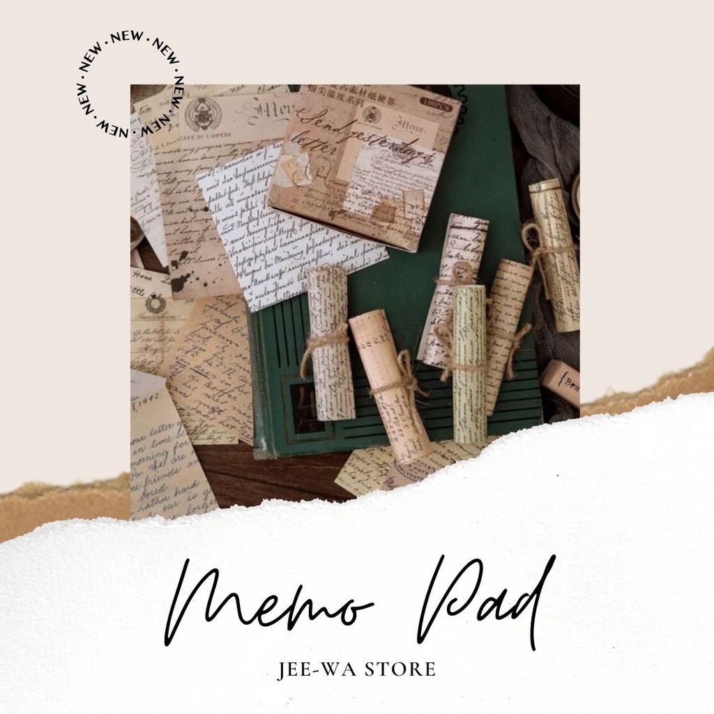 

[ JEE - WA ] [ MPPC30 ] ISI 30 PCS Kertas Memo Pad Kertas Ringan Bahan Retro Kertas Memo Ujung Jari Suhu Seri Retro Kartu Menulis Catatan Notepad