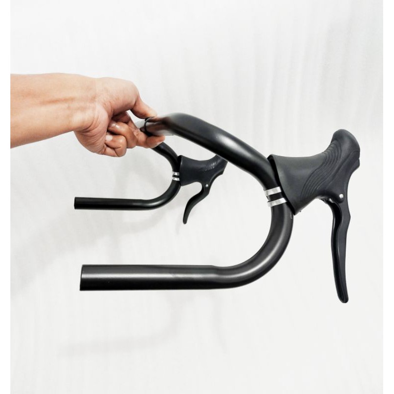 PAKET STANG SEPEDA BALAP STANDRT 25,4MM / STANG SEPEDA DROBBAR / HANDLE REM SEPEDA BALAP