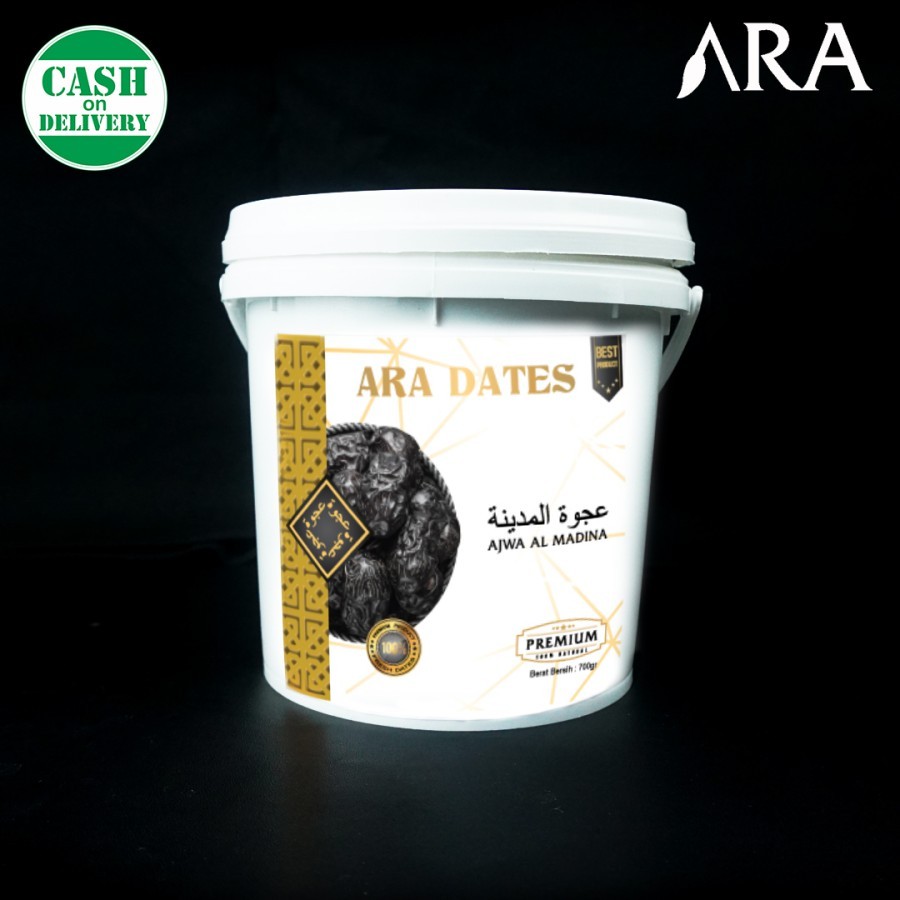 KURMA AJWA ARA DATES BUCKET 700 GRAM PREMIUM KEMTAN