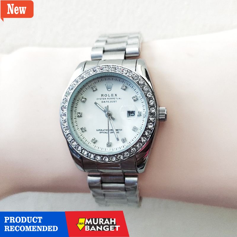Jam tangan couple terbaik- Jam tangan wanita terbaru Terlaris Rolex Stanliess anti air garansi toko