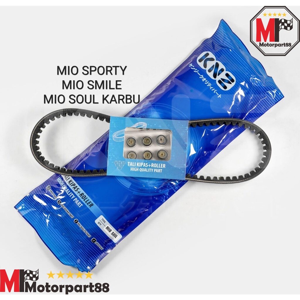 VANBELT VBELT FANBELT PAKET ROLLER MIO SPORTY SMILE MIO SOUL KNZ