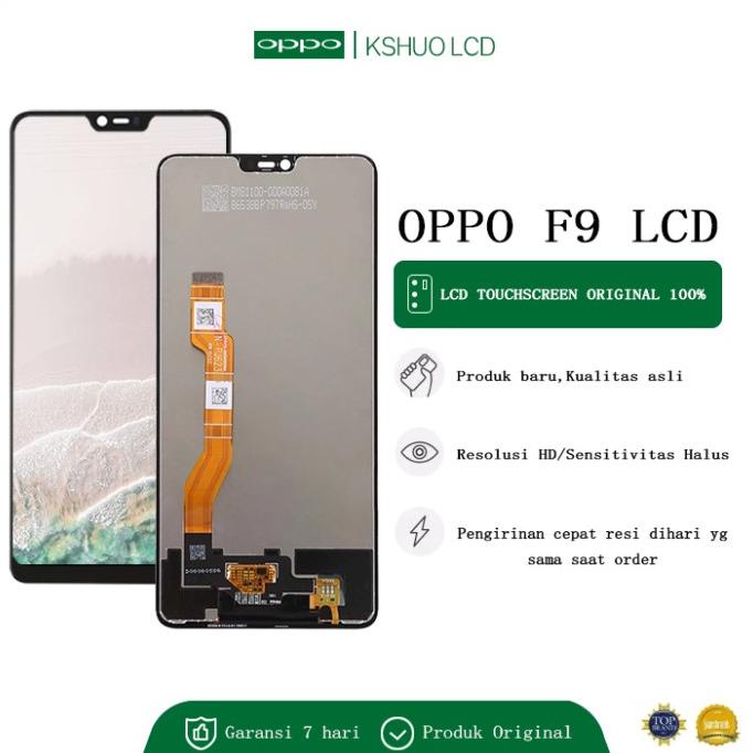 [COD] ORI LCD + TOUCHSCREEN OPPO F9 / NEW ORIGINAL - Hitam BERGARANSI Kode 1340