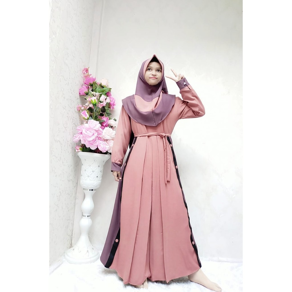 Gamis Anak Tanggung Muslim Dress Menyusui Seragam Pernikahan Seragam Pesta Promo