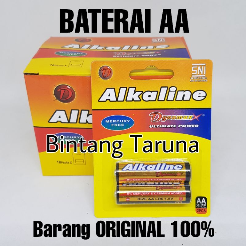 Baterai Dynamax AA Alkaline Battery AA Dynamax Batrai AA Alkaline Dynamax LR6