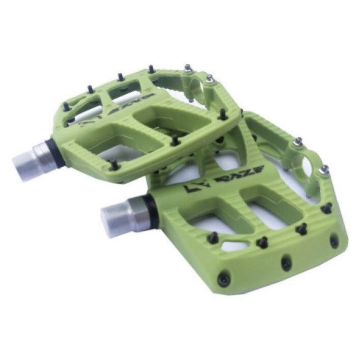 Pedal sepeda Bearing RAZE N30 nylon fiber pedal tapak lebar - Hitam