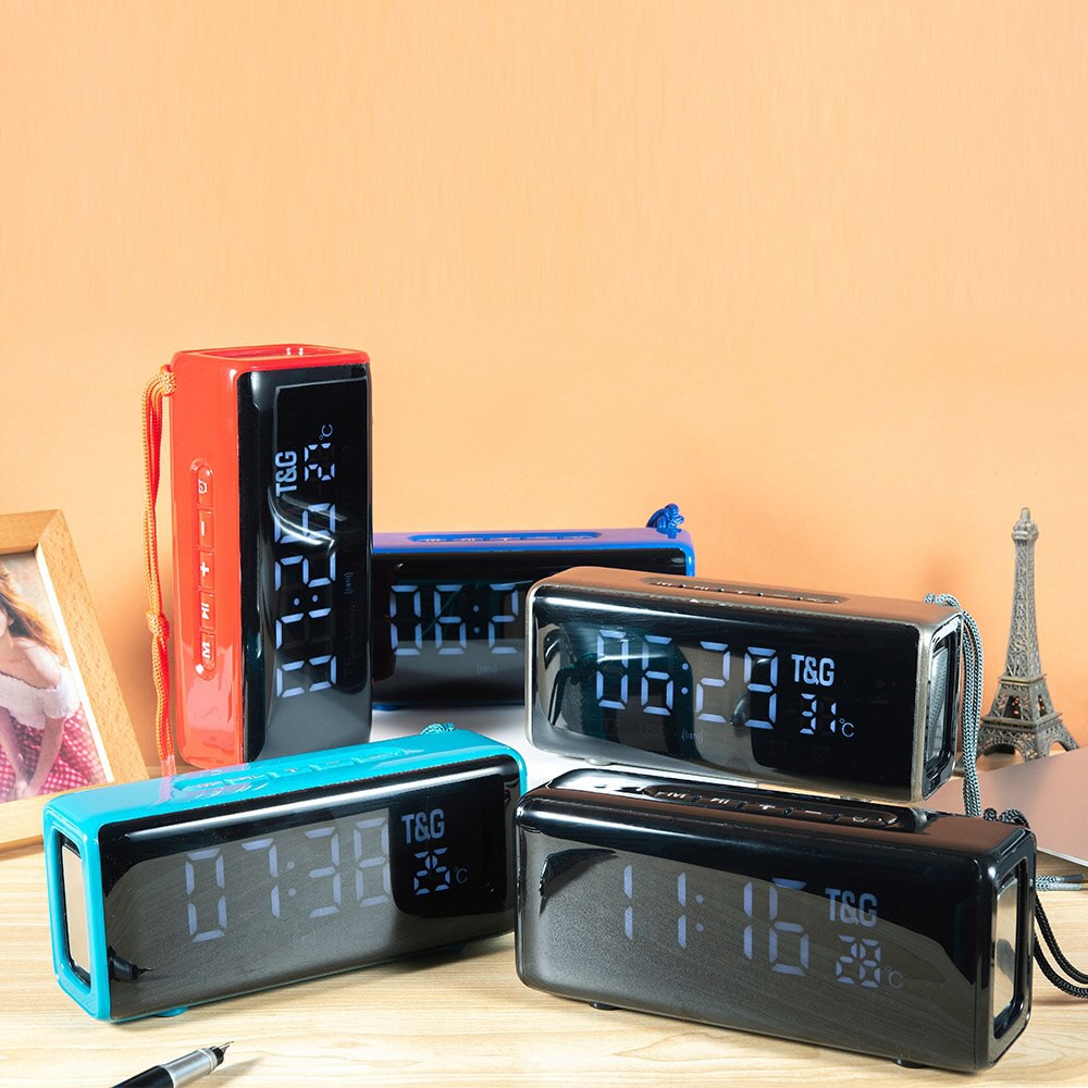 Speaker Tg174 Speaker Wireless Bluetooth Dengan Jam Alarm Radio Fm original product