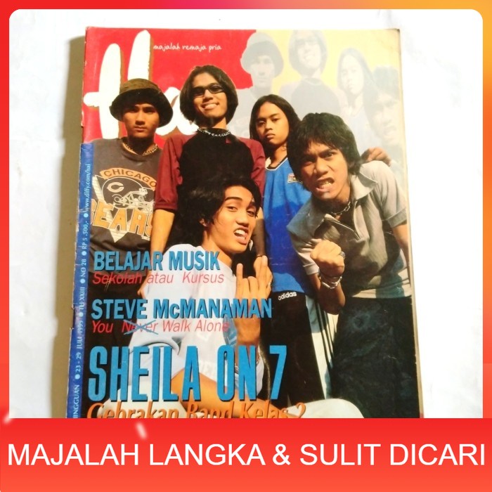 Majalah HAI No.28 Jul 1999 Cover SHEILA ON 7 Langka