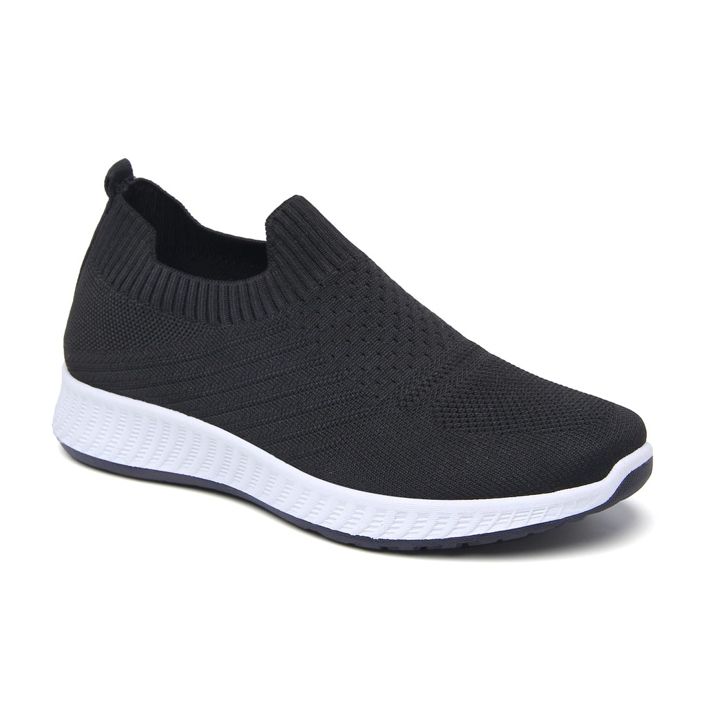 Sepatu Sneakers Wanita Import Tanpa Tali Fashion Korea Casual Sport Shoes