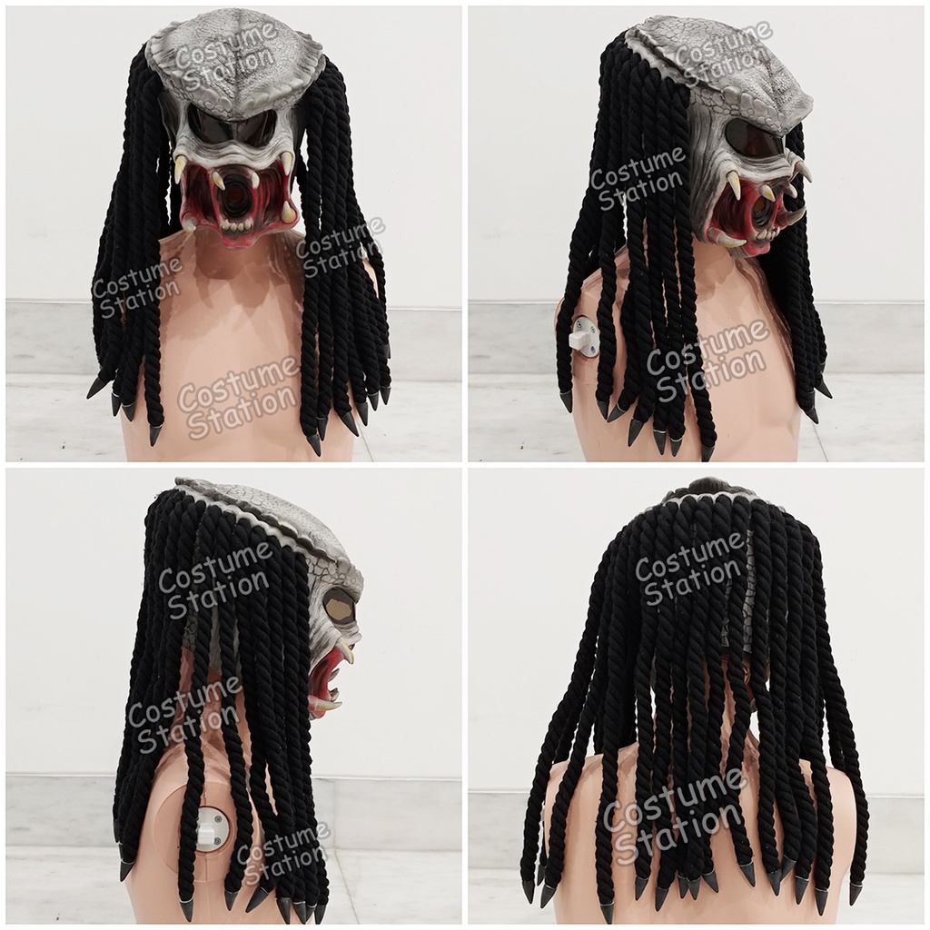 Topeng Predator / Mask Latex Alien vs Predator Pesta Halloween Party