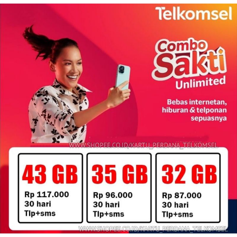 Kartu Sakti Kartu Perdana Combo Sakti 43GB 35GB 32GB Kartu Perdana Combo Sakti Telkomsel SIMPATI Com