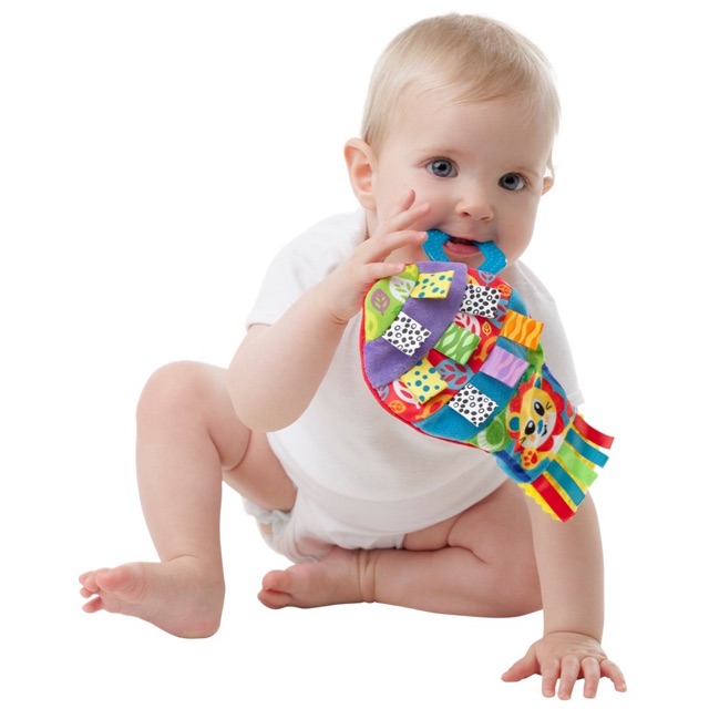 Playgro loopy balloon teething blankie