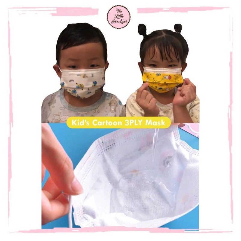 Kid’s Cartoon 3PLY Mask 50 PCS (masker anak) / strap mask / mask case