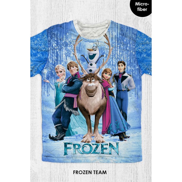 Baju Kaos Anak & Dewasa Frozen - Frozen Team