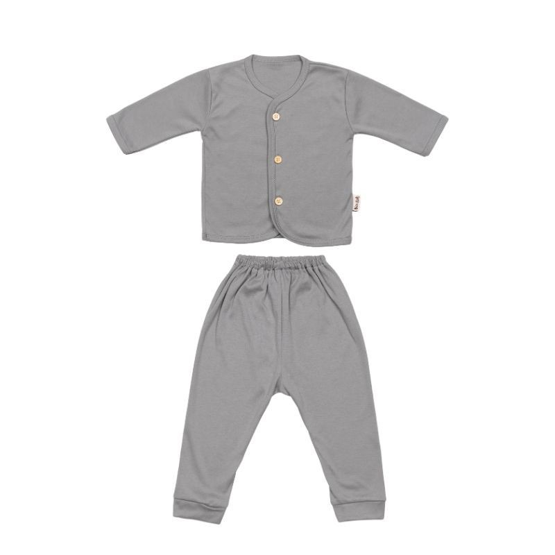 NICE KIDS NICEKIDS LONG SLEEVE BABY PAJAMAS SET PIYAMA ANAK BAYI SETELAN PIYAMA BAYI 0-12 BULAN