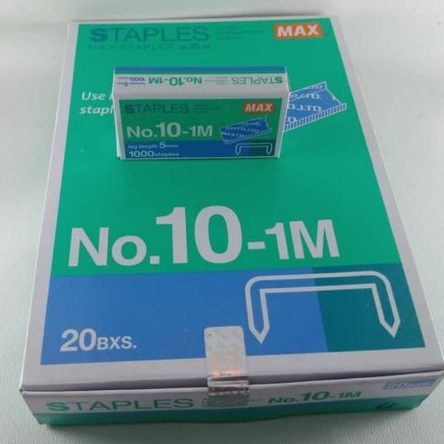 

Max isi stapler no 10 (kecil)