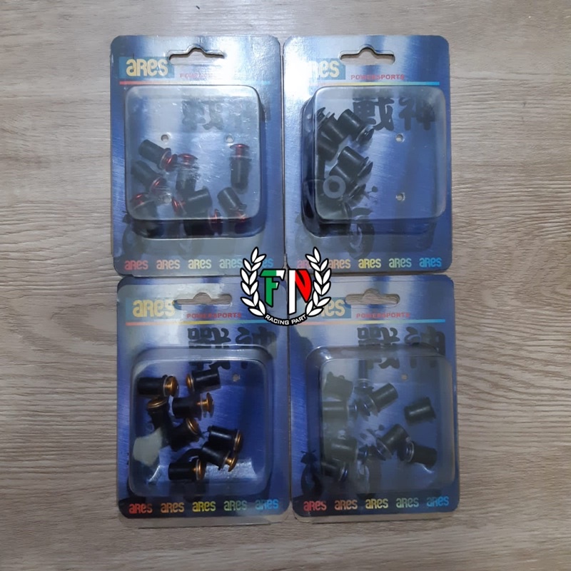 Baut Winsild Ninja RR Termasuk Ring Plastik dan Mur Karet