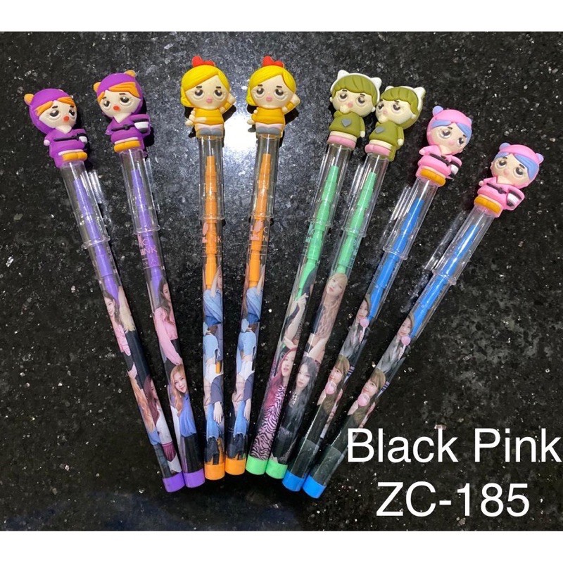 

PENSIL BENSIA CABUT SUSUN / PENSIL KEPALA KARAKTER BLACK PINK LUCU
