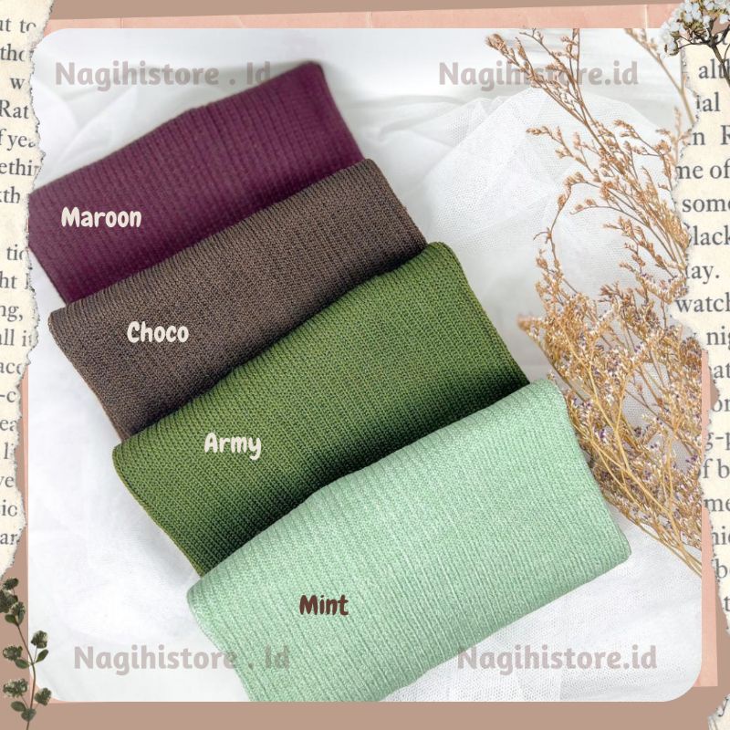 ✨NAGIHI✨ INNER RAJUT PREMIUM MURAH TEBAL / BANDANA CIPUT RAJUT/ INER ALA KOREA