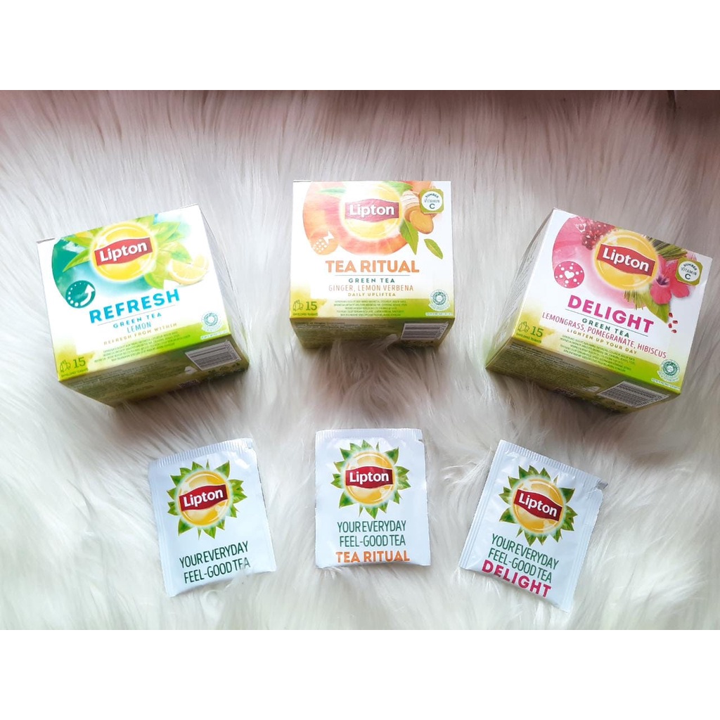 [JUAL ECER] Lipton Green Tea Refresh Tea Ritual Delight